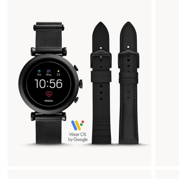 Sloan HR Smartwatch Black Stainless Steel Mesh Set - Picture 1 of 4